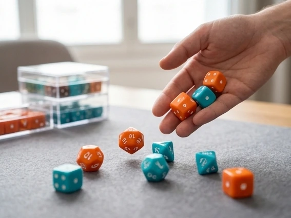 Juegos de dados coloridos, comprar juegos de mesa en Azuqueca de Henares