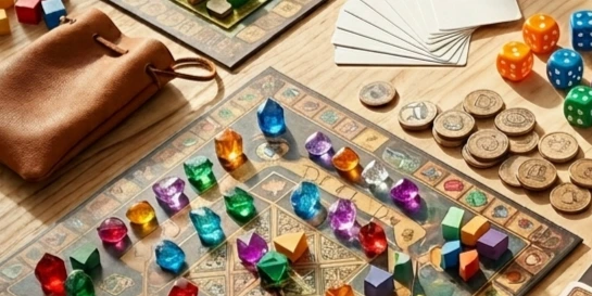 Accesorios y complementos para juegos de mesa: fundas, tapetes, dados y portacartas en Sacamos los Juegos