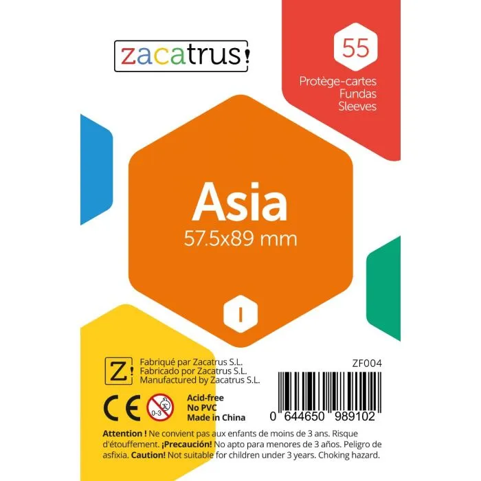 Fundas Zacatrus Asia (57,5 X 89 mm) - 55 uds.