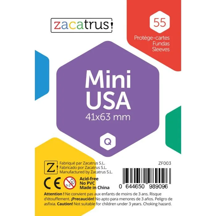 Fundas Zacatrus Mini USA (41 x 63 mm) - 55 uds.