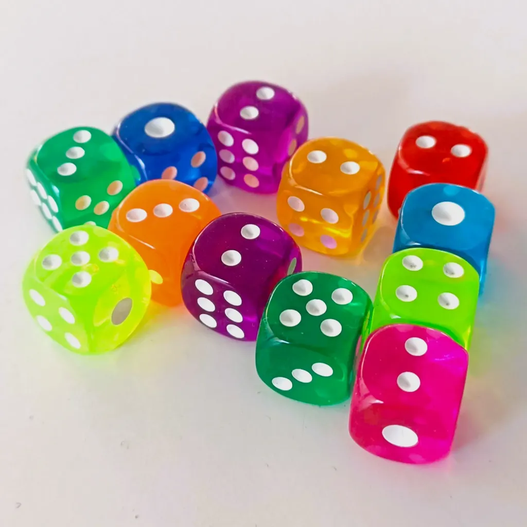 [VAR-0080-VERDE] Dados pequeños (d6) (Verde)